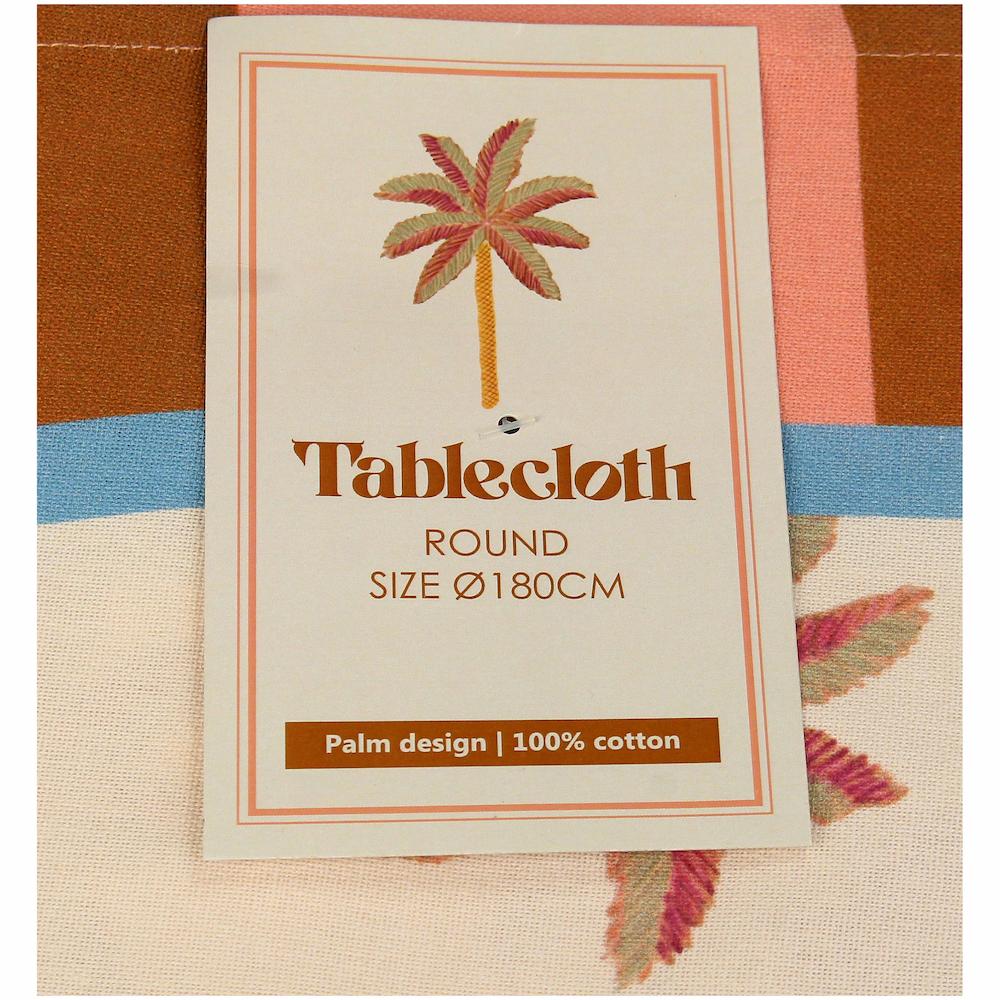 Verpackungslabel der Tischdecke Durchmesser 180cm