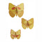 Wanddeko 3D Gelbe Schmetterlinge 3er Set