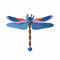 Wanddekoration blue Dragonfly 3D
