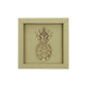 Nette Worte Wanddekoration - Ananas, Taupe in S