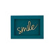Nette Worte Wanddekoration - Smile, Petrol XS