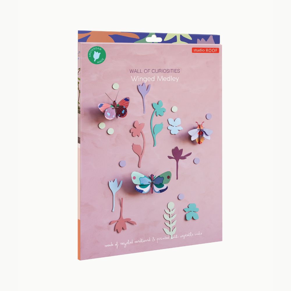 Wanddeko Set - Schmetterling und Hummelwelt "Winged Medley"