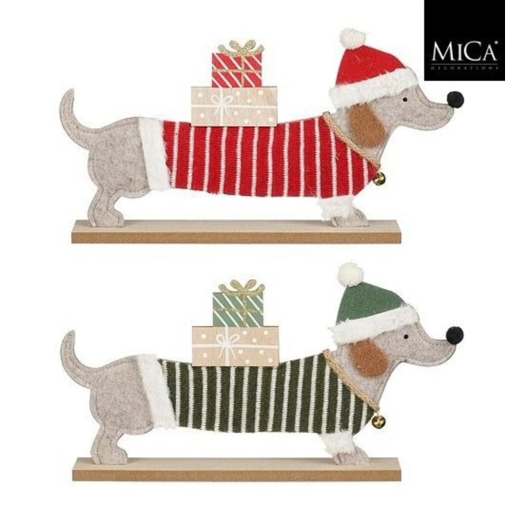 Weihnachtsdeko 2er Set – Weihnachtliche Dackel