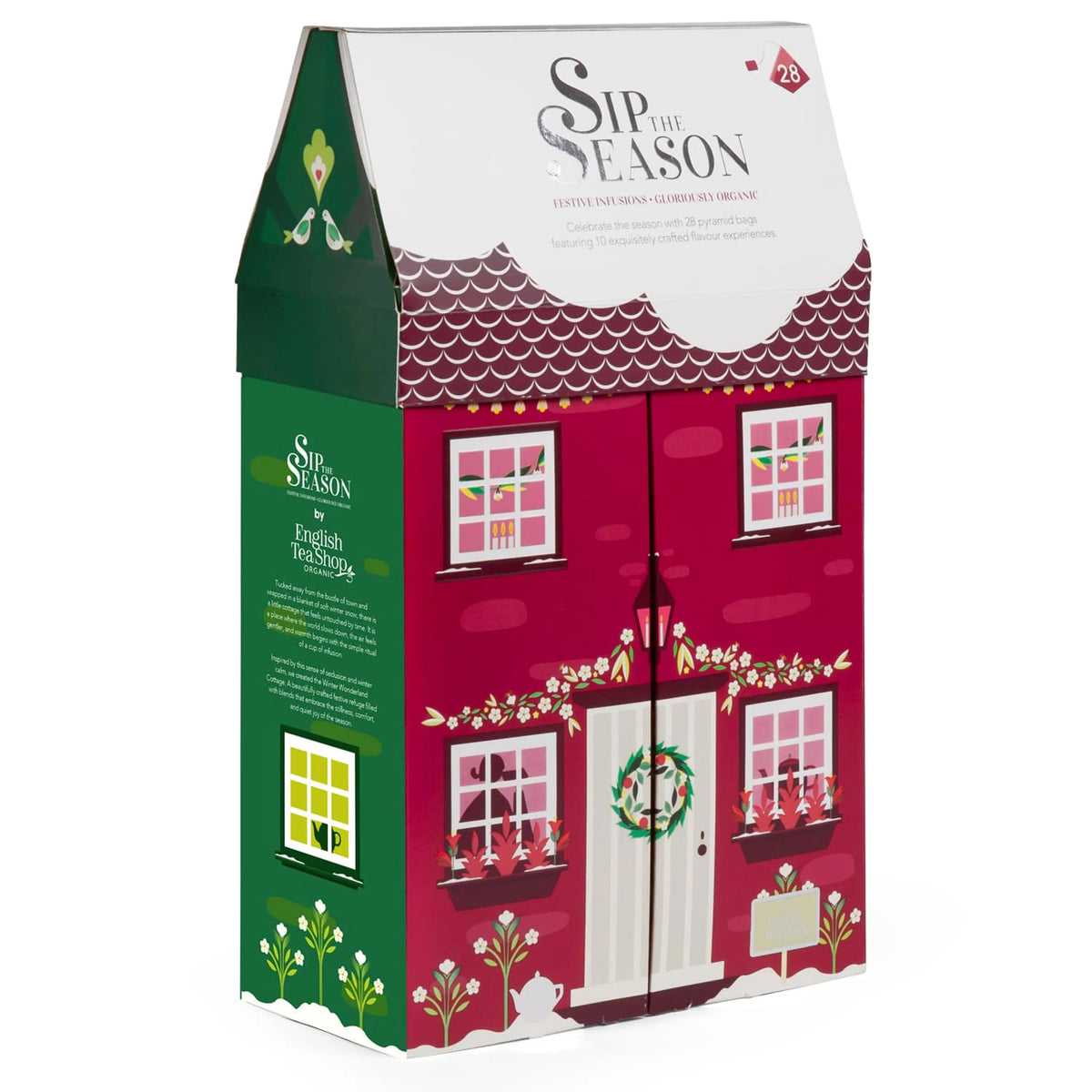 Tee Kollektion "Winterhaus" BIO Teegeschenk - 28 Tees