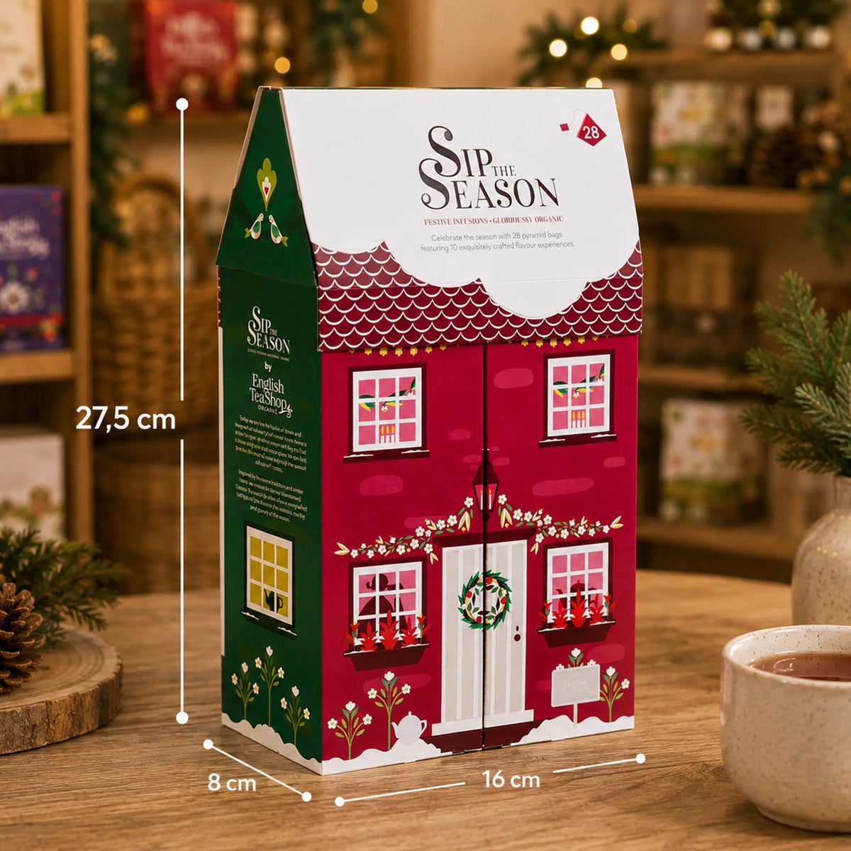 Tee Kollektion "Winterhaus" BIO Teegeschenk - 28 Tees