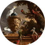 Wandkreis 80cm - die Menagerie