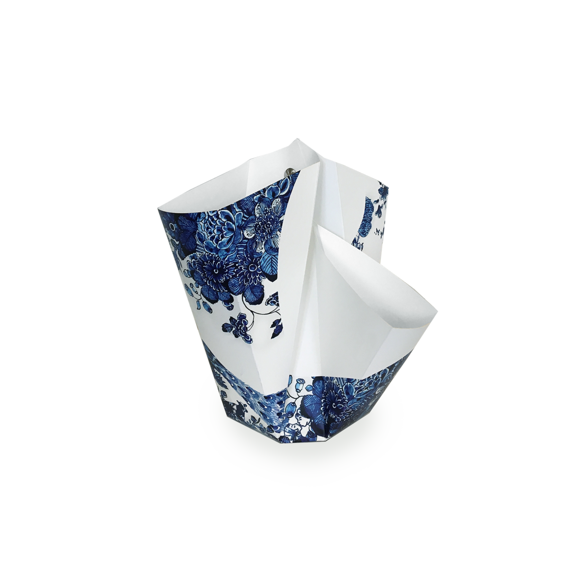 Design Faltvase - Delfter Blau