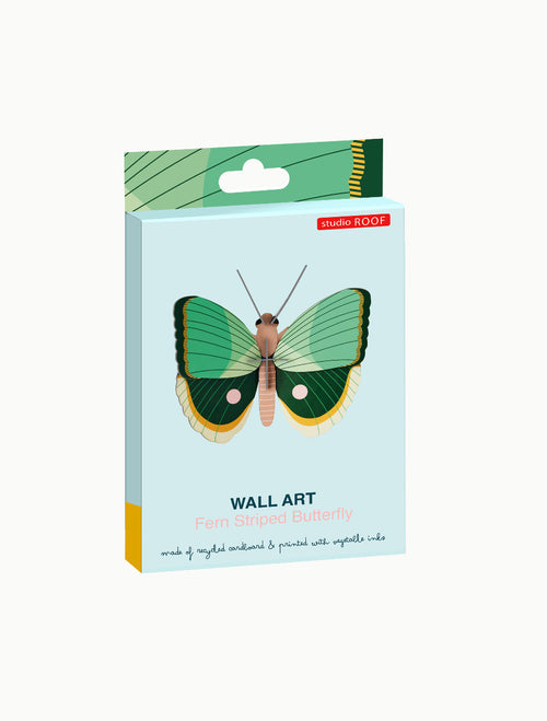 Wanddeko 3D Farngestreifter Schmetterling