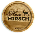 Holzuntersetzer "PlatzHirsch"