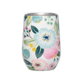 Edelstahlbecher Blumen, pastell