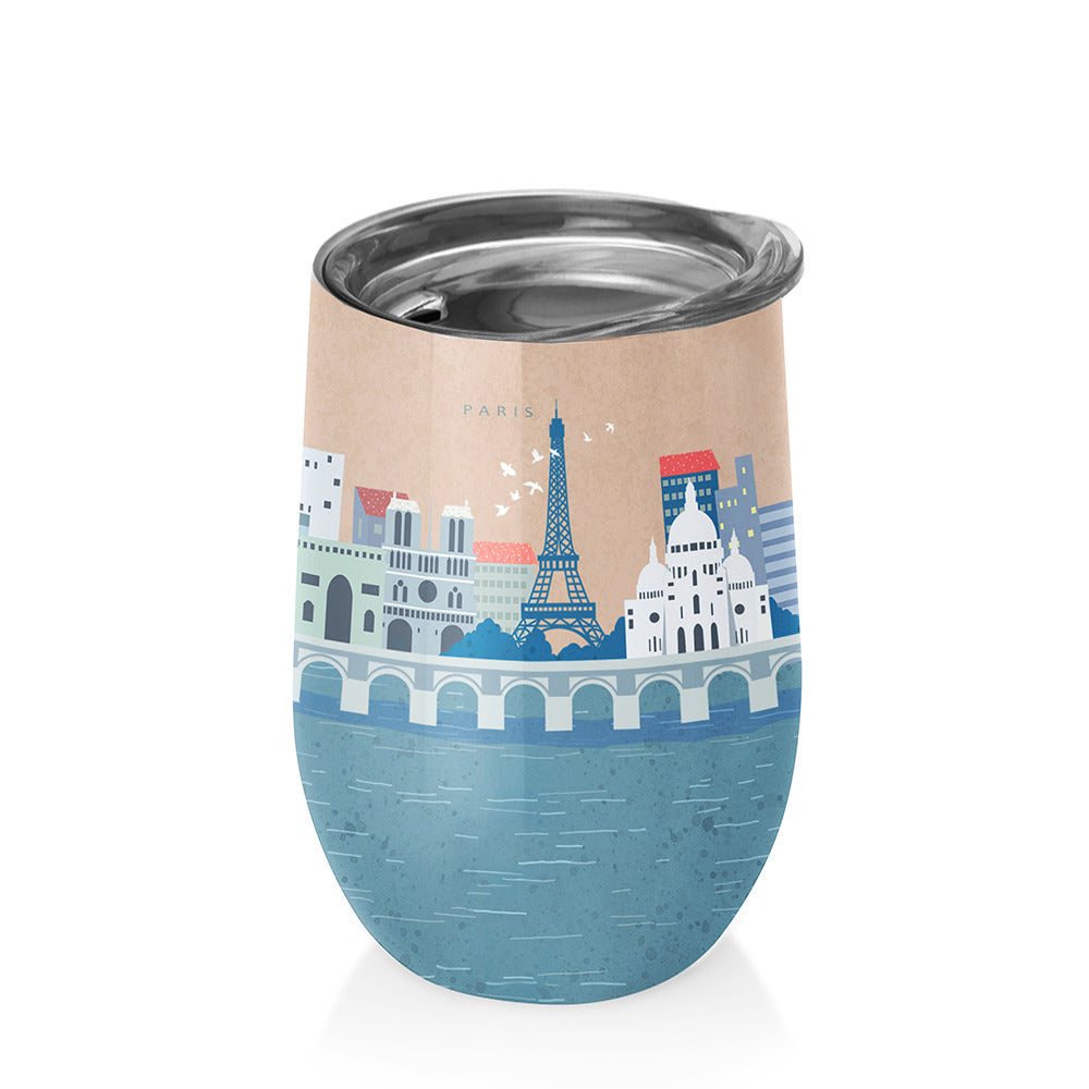 Edelstahlbecher "Paris" Thermobecher to go