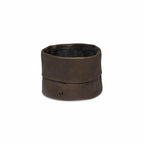 Brotkorb aus Leder - Vintage Braun