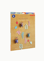 Wanddeko Set bunte Käfer und Pflanzen "Bug Rendez-Vous"