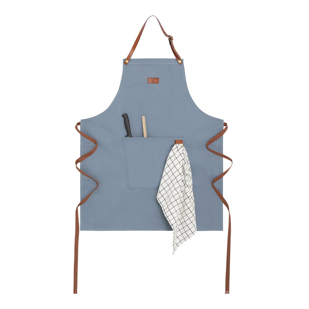 Küchenschürze Washed Canvas - Pastellblau