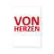Postkarte, VON HERZEN