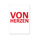 Postkarte, VON HERZEN