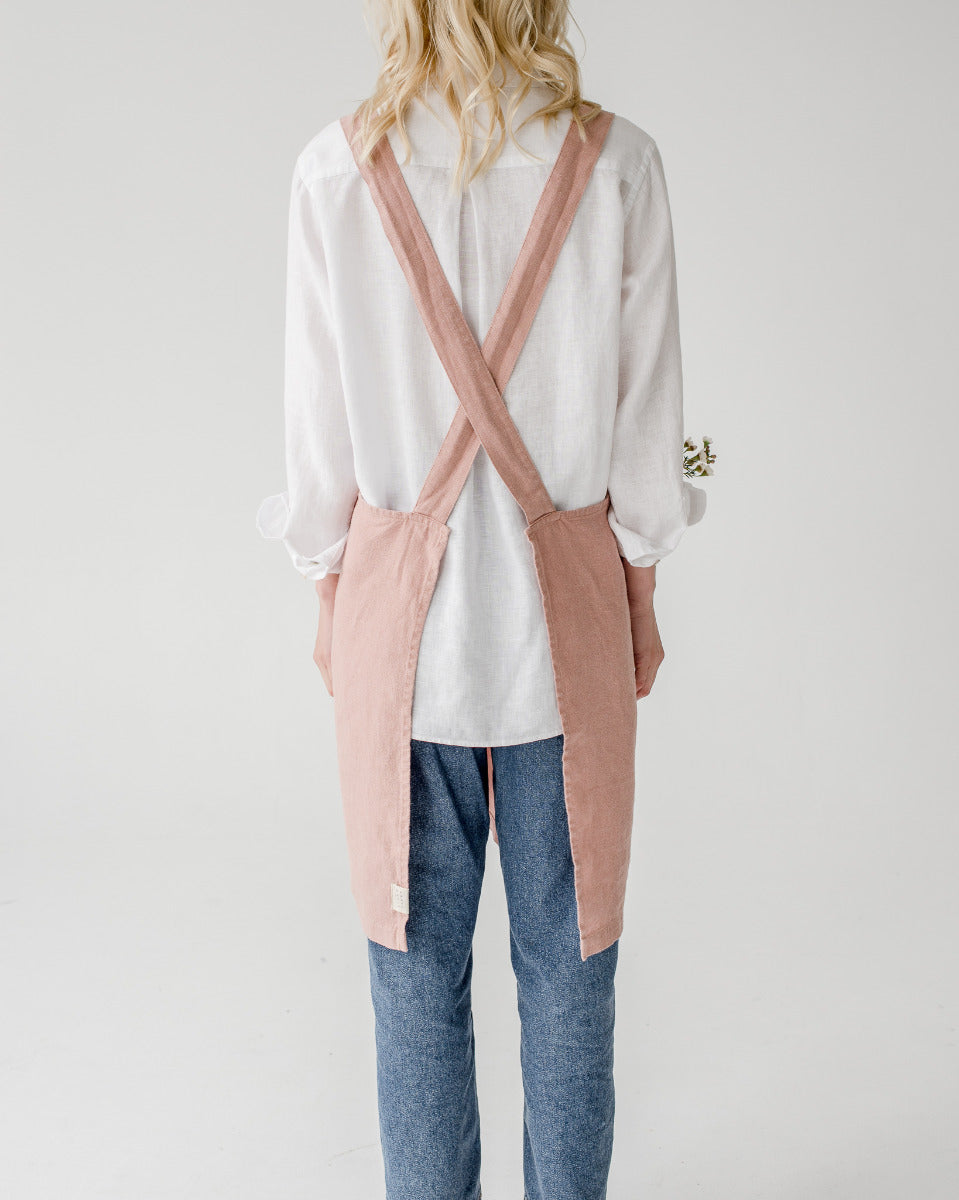 Rückseite der Küchenschürze