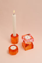 Kristallhalter - bernstein 4 x 6 x 6 cm