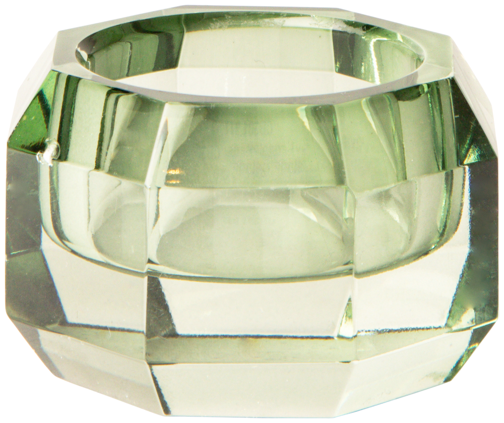 Kristallhalter - olive 4 x 6 x 6 cm