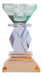 Kerzenhalter Hellmint, Blau, Braun