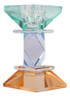 Kerzenhalter Hellmint, Blau, Braun