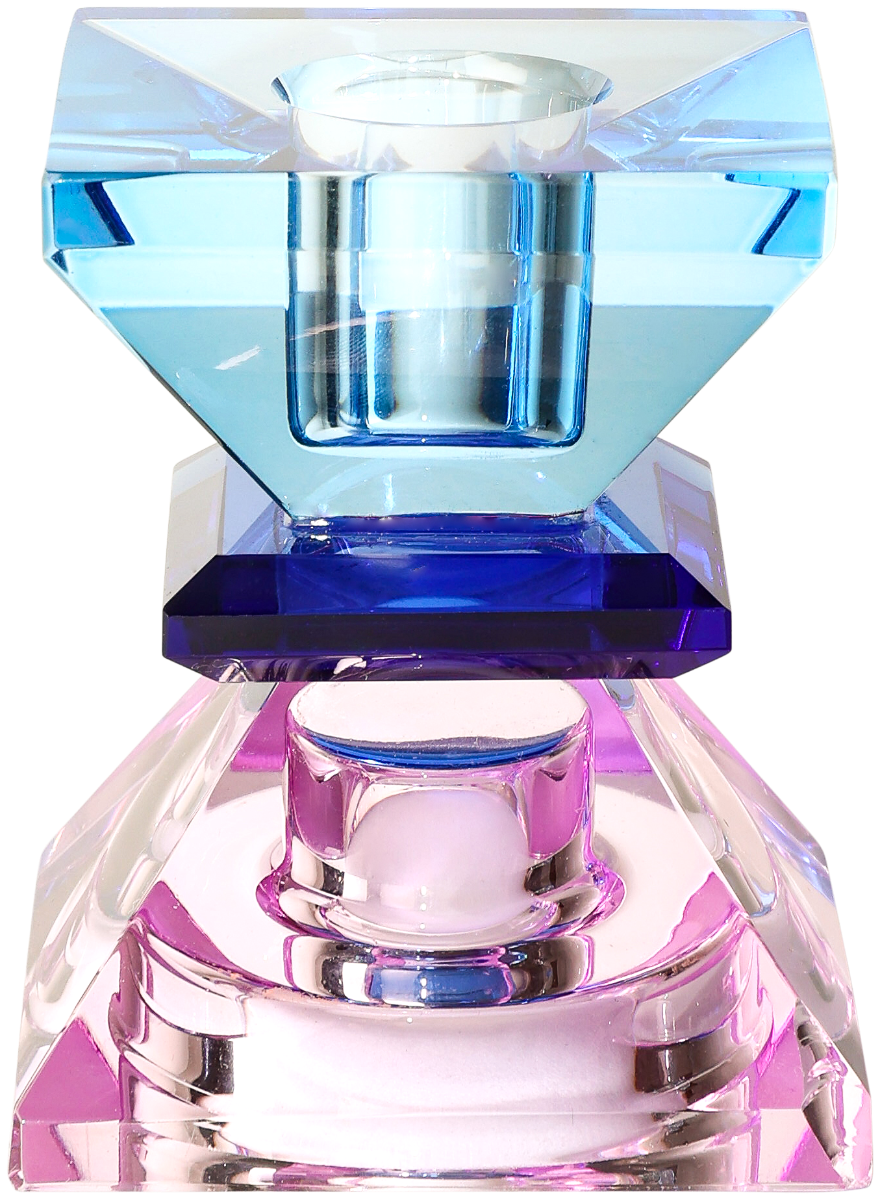 Stärker beleuteter Kristall-Kerzenhalter