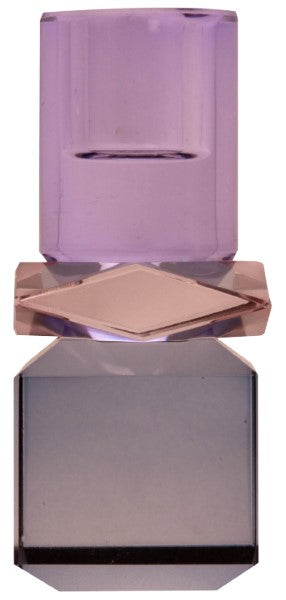Kristallhalter - violett, hellrosa, rauchblau 5x11