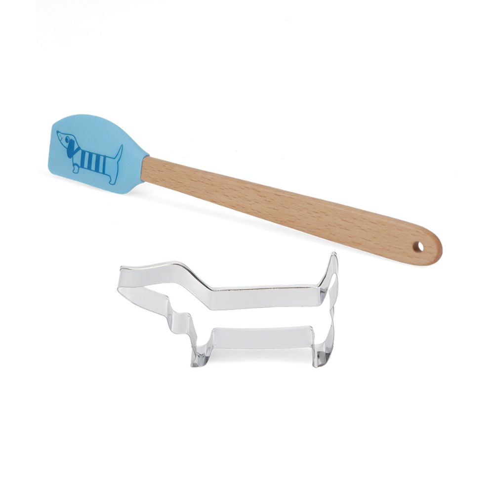 Keksausstecher & Mini Spatel Set - Dackel