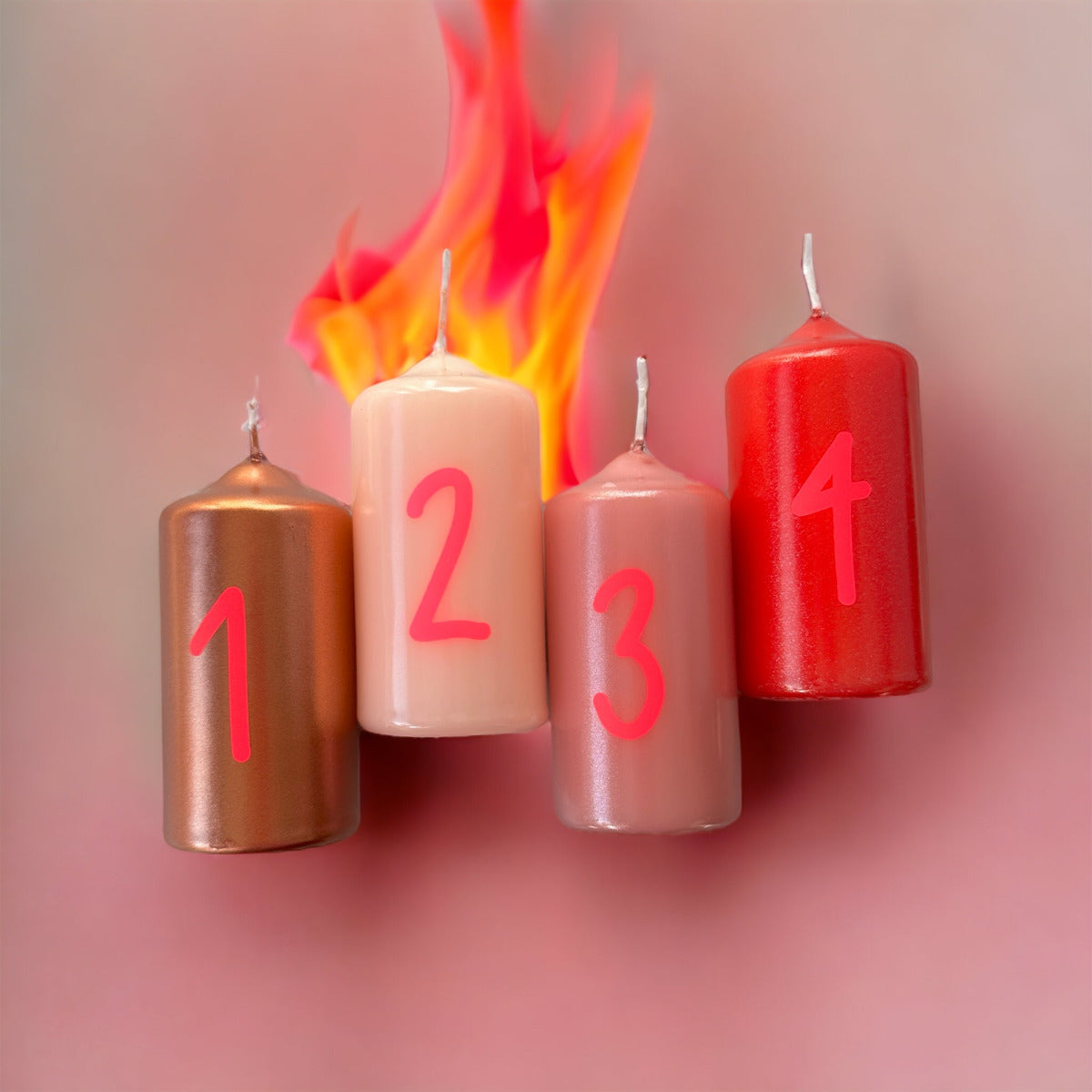 Kerzen "Countdown" 4 Stk.