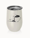 Edelstahlbecher "take a sip" Thermobecher to go