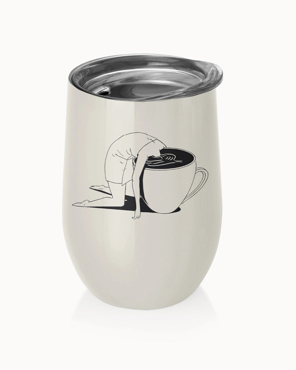 Edelstahlbecher "take a sip" Thermobecher to go
