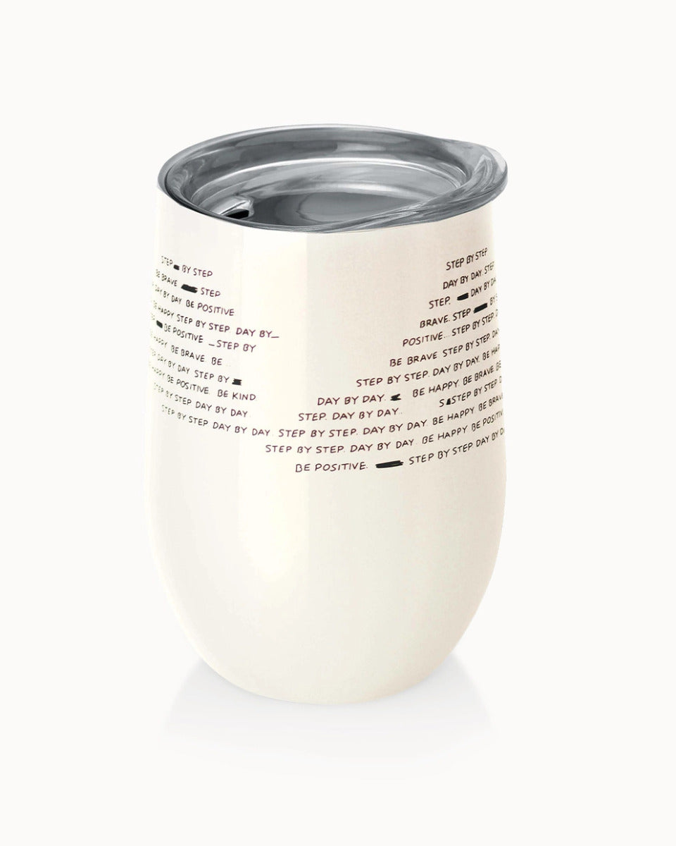 Edelstahlbecher "daily inspiration" Thermobecher to go