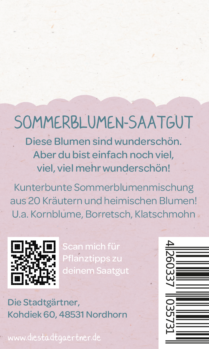 Saatgrüße-Du bist die schönste aller Blumen