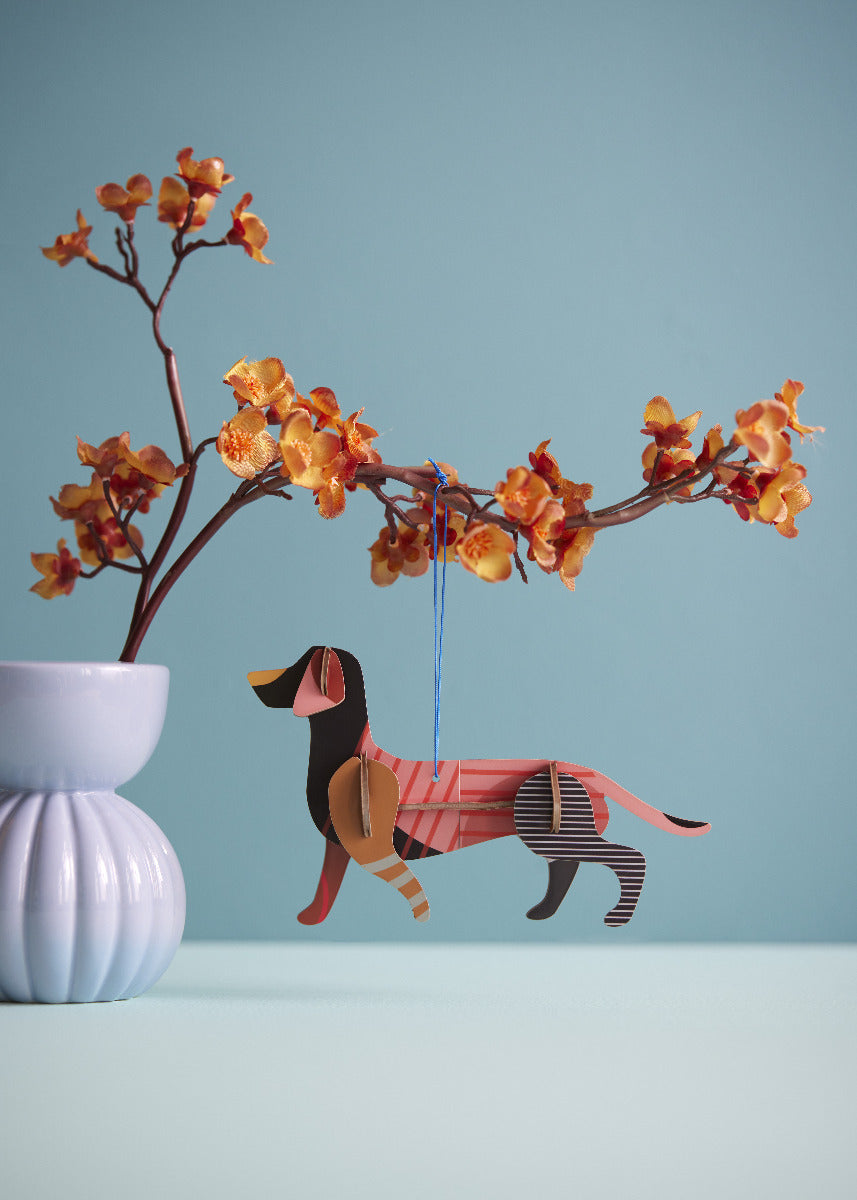 Dackel Lucky Charm DIY Deko Objekt zum Aufhängen