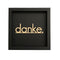Nette Worte Wanddekoration - Danke, schwarz in M