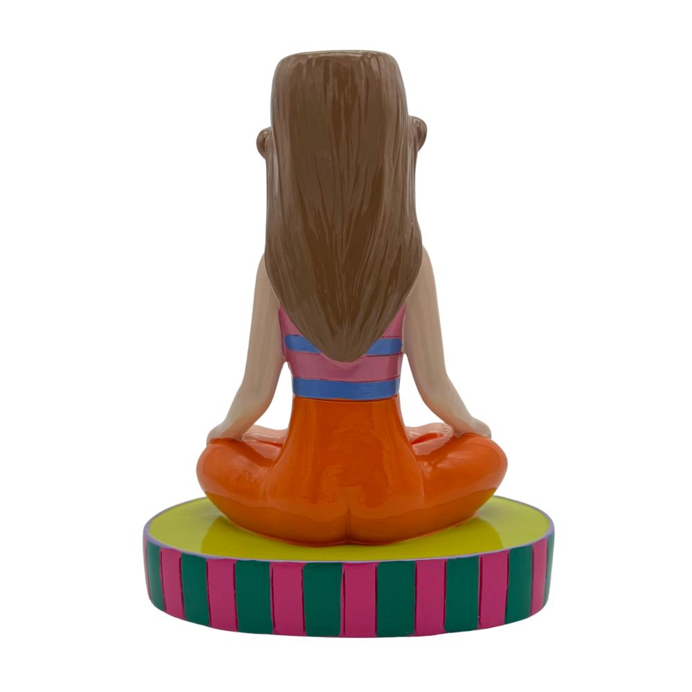 Vase Yoga Frau Polyresin 16,5x10x20 cm – Yoga-Deko