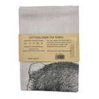 Geschirrtuch Halbleinen, Hase