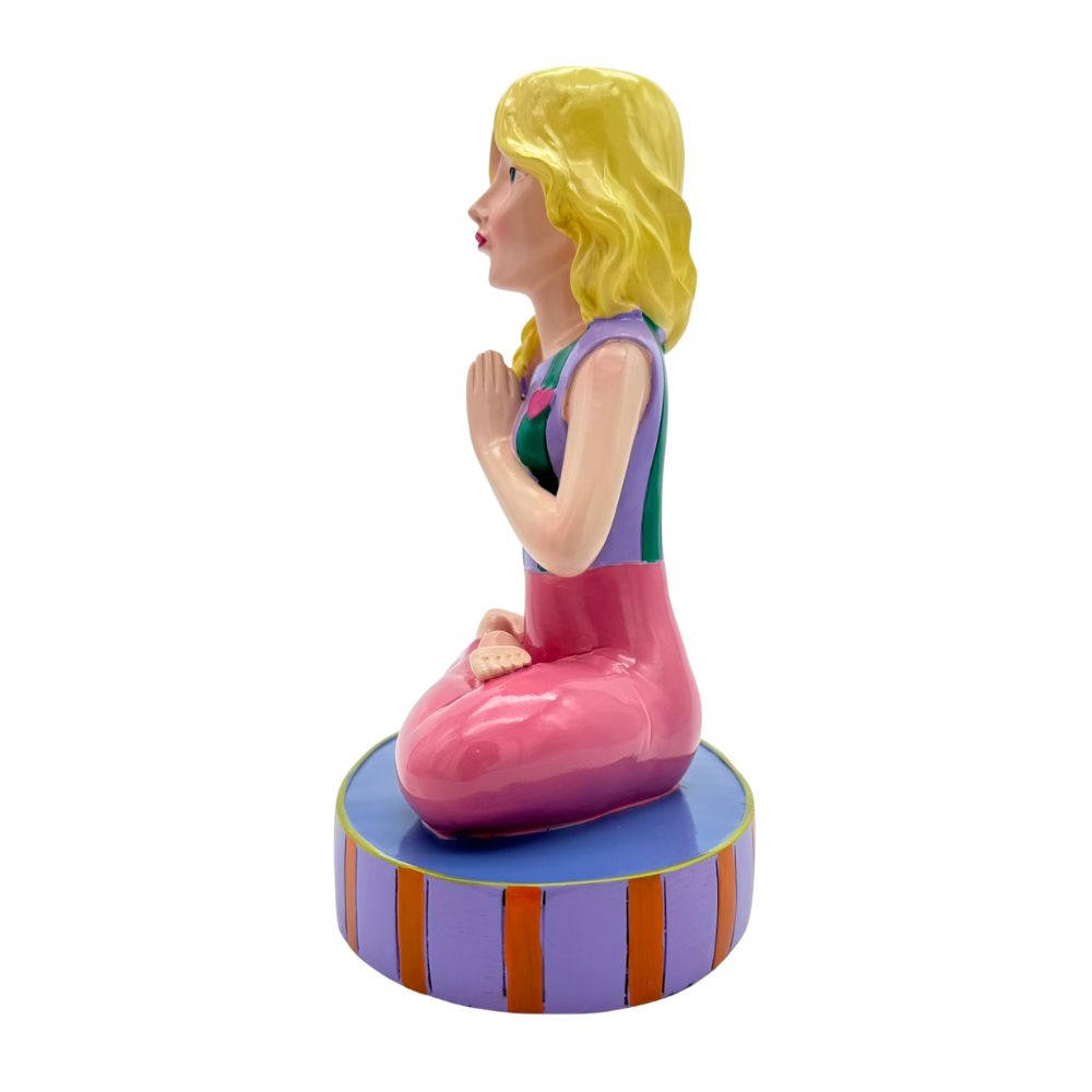 Vase Yoga Frau Polyresin 21,5x13x25 cm – Yoga-Deko