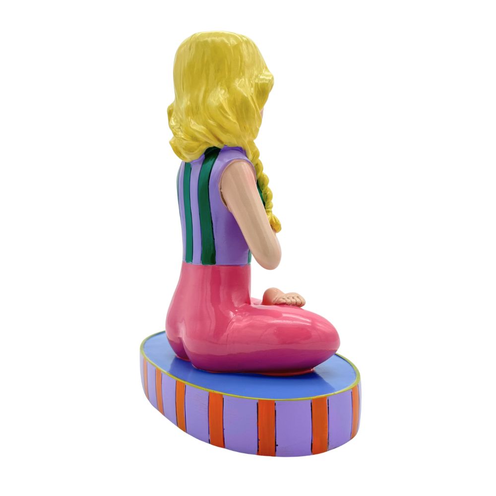 Vase Yoga Frau Polyresin 21,5x13x25 cm – Yoga-Deko