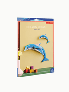 Wanddeko 3D Delfin Paar