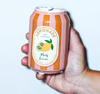 Deko Vase Keramik Limonadendose Zitrone Gestreift