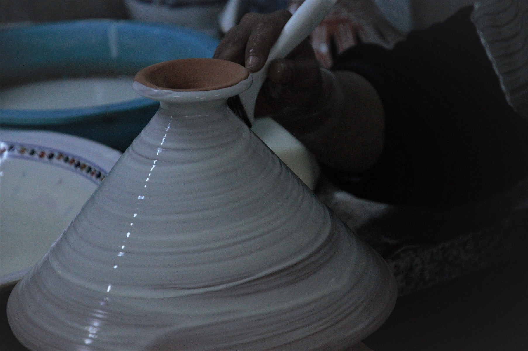 Tajine blau - 30cm