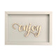 Nette Worte Wanddekoration - Enjoy, Taubengrau L