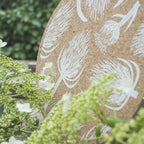 Kork-Tischset draußen aufgestellt