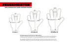 Grillhandschuh Feuermeister® Spaltleder rot, Gr. 8 S