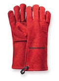 Grillhandschuh Feuermeister® Spaltleder rot, Gr. 8 S