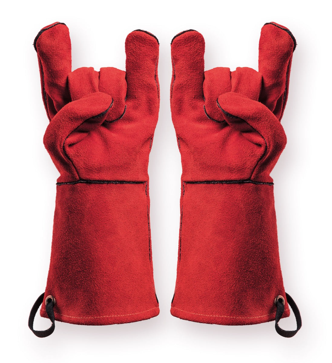 Grillhandschuh Feuermeister® Spaltleder rot, Gr. 12 XXL