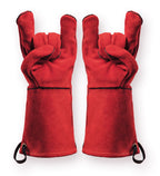 Grillhandschuh Feuermeister® Spaltleder rot, Gr. 8 S