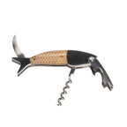 Fischförmiger Korkenzieher, Säge und Flaschenöffner