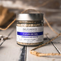 Fleur de Sel, handgeschöpftes Meersalz mit Knoblauch